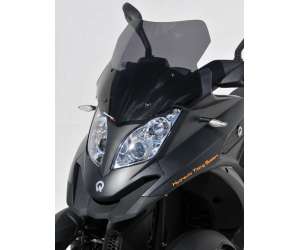 SCOOTER WINDSHIELD ERMAX SPORT 46CM FOR QUADRO 3D 350 AND 350 S (+KIT FIX )2012/2013 SMOKED 